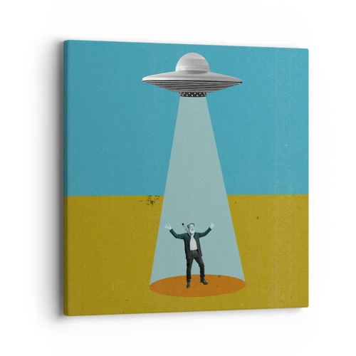 Obraz na płótnie - Bliskie spotkanie - 40x40 cm