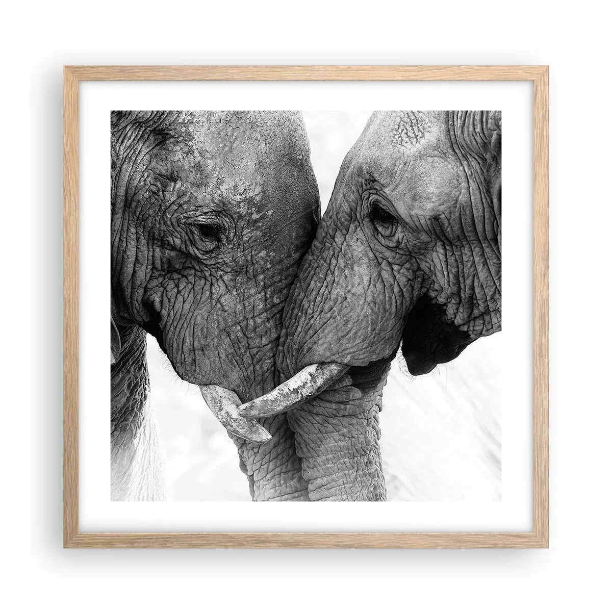 Plakat w ramie jasny dąb - Serdeczne wyznanie - 50x50 cm