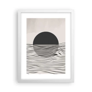 Plakat w białej ramie - Kompozycja połowiczna - 30x40 cm