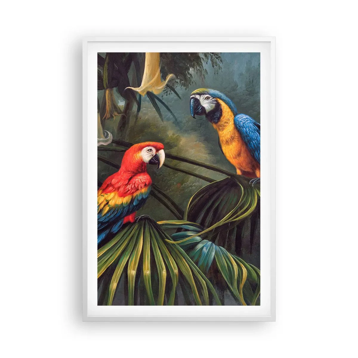 Plakat w białej ramie - Romantyzm w tropikach - 61x91 cm