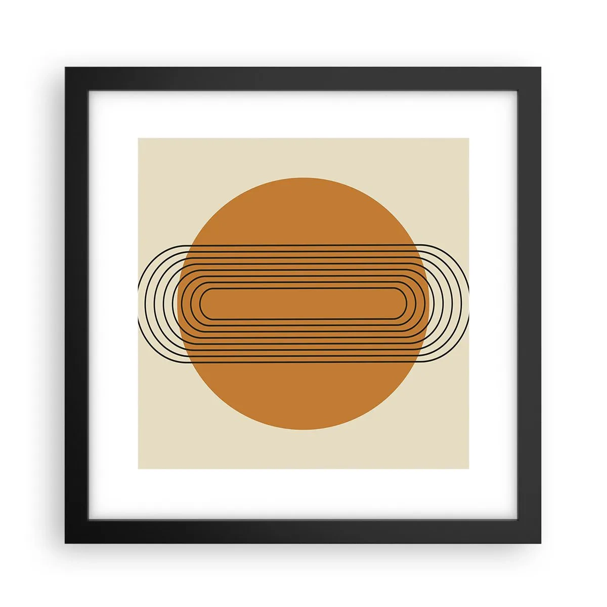 Plakat w czarnej ramie - Plan doskonały - 30x30 cm