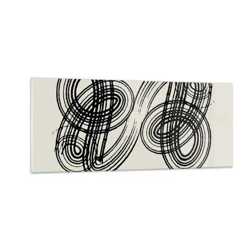 Obraz na szkle - Wyszło spontanicznie - 100x40 cm