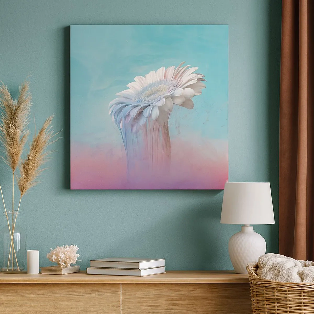 Obraz na płótnie - Zaświaty kwiatów - 30x30 cm