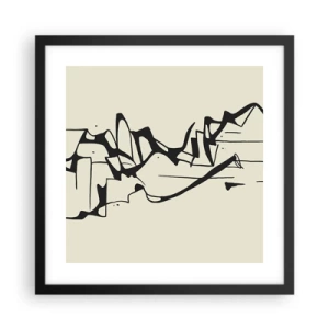 Plakat w czarnej ramie - Być może pejzaż - 40x40 cm
