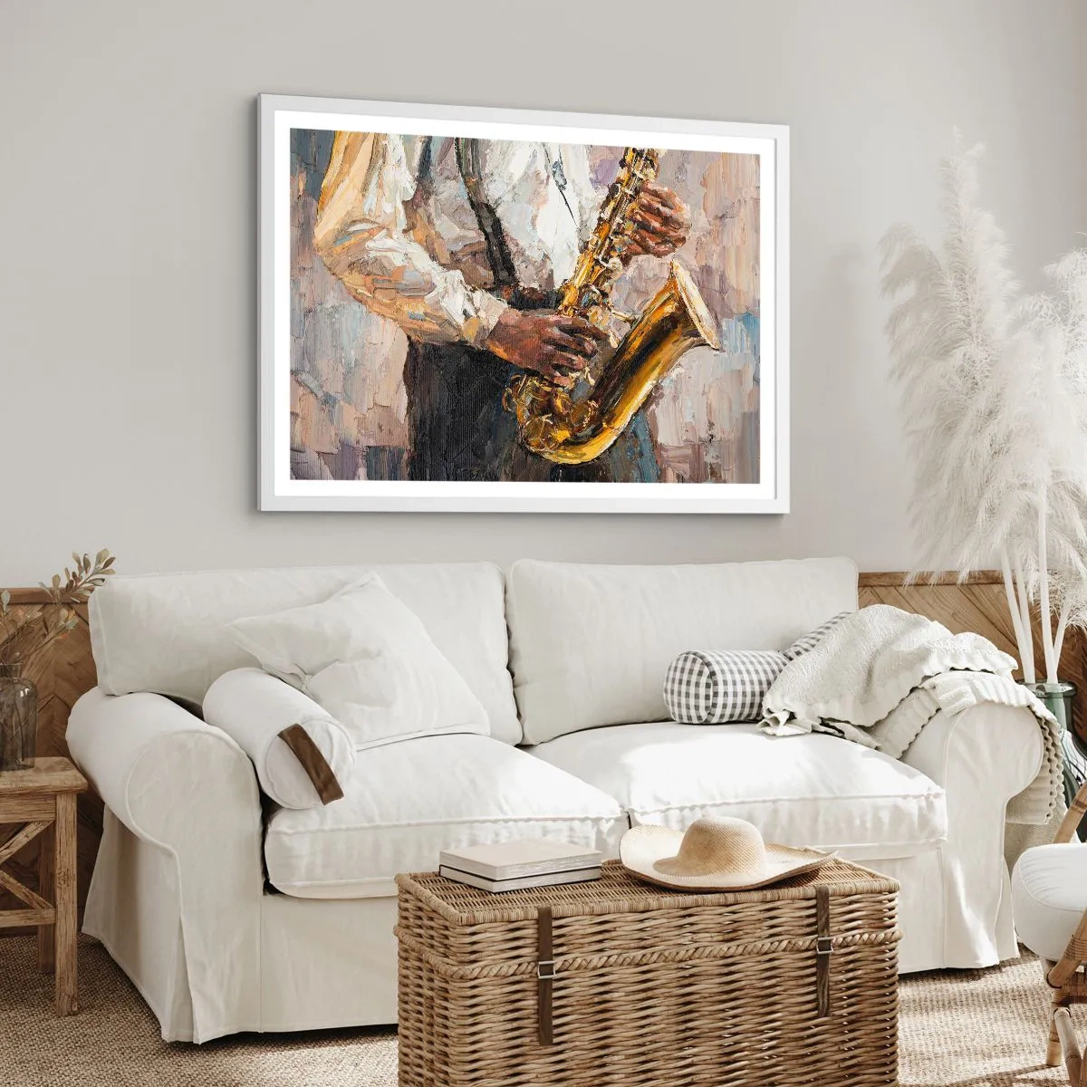 Plakat w białej ramie - Czas na solo - 91x61 cm