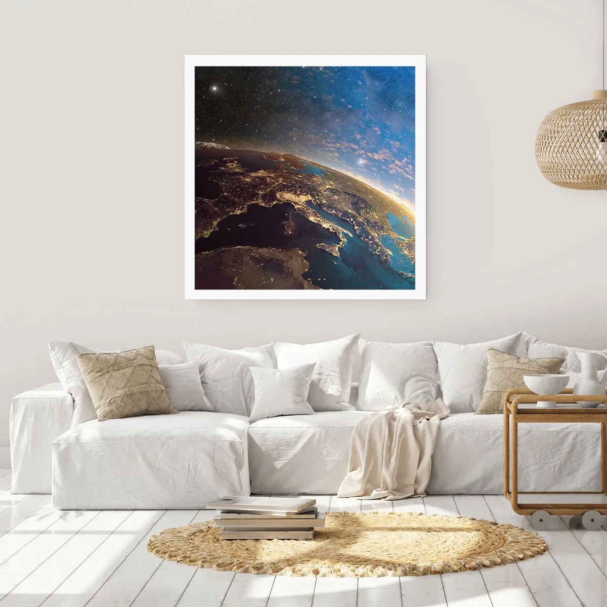 Plakat - Spójrzmy na siebie z dystansu - 40x40 cm