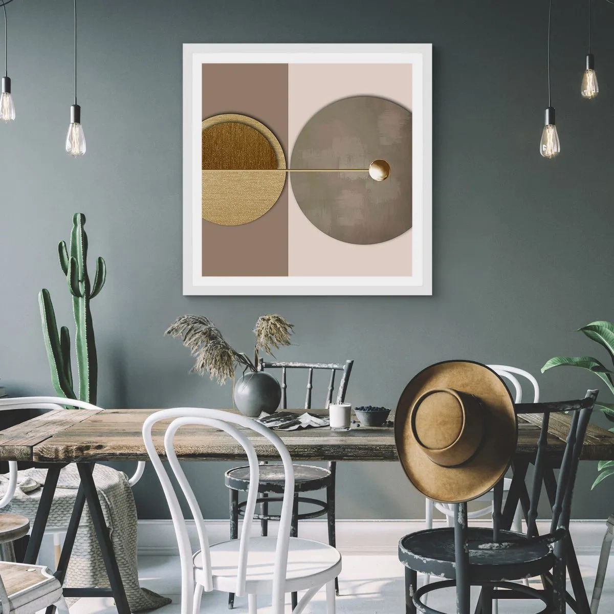 Plakat w białej ramie - Doskonała równowaga - 30x30 cm