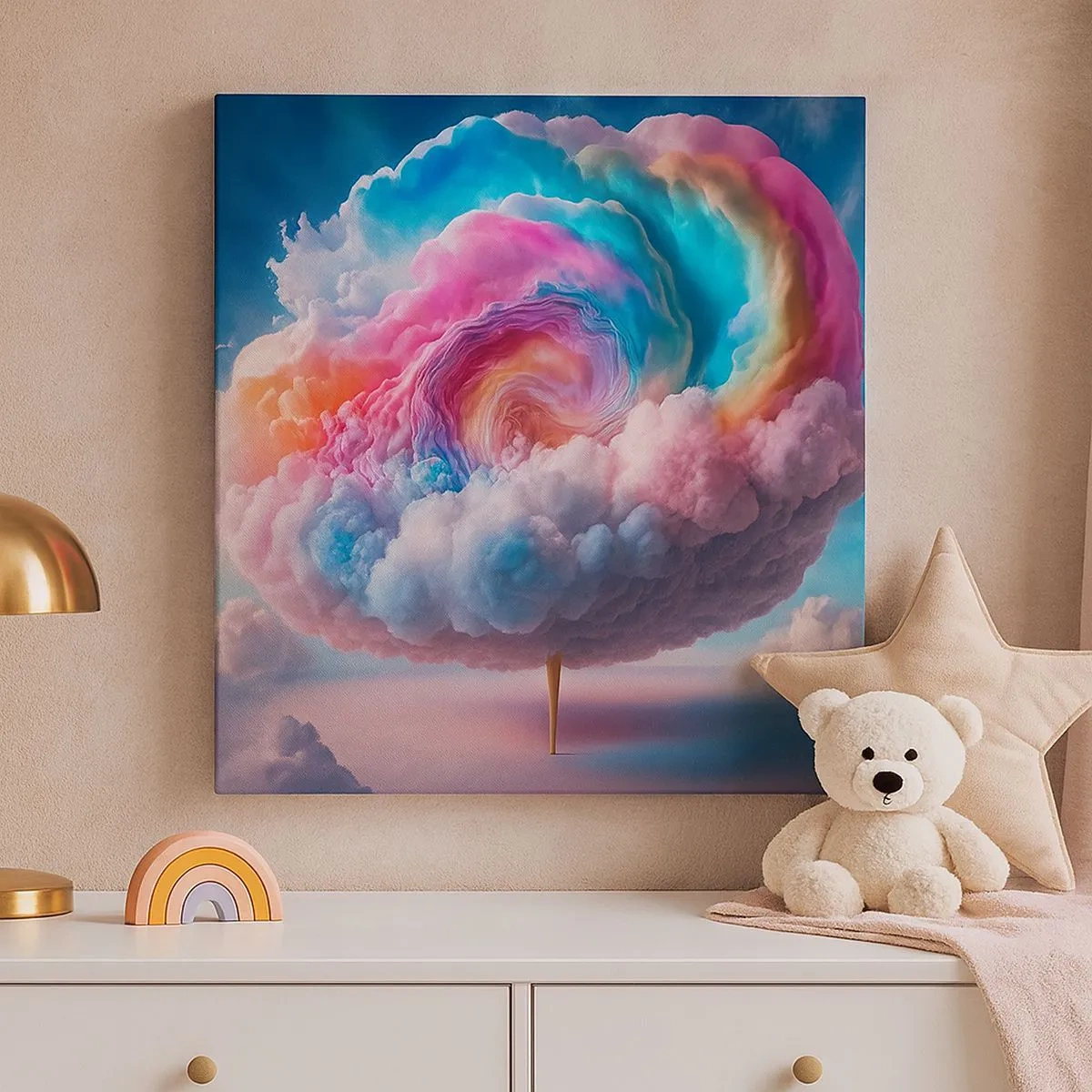 Obraz na płótnie - Sen o wesołym miasteczku - 30x30 cm