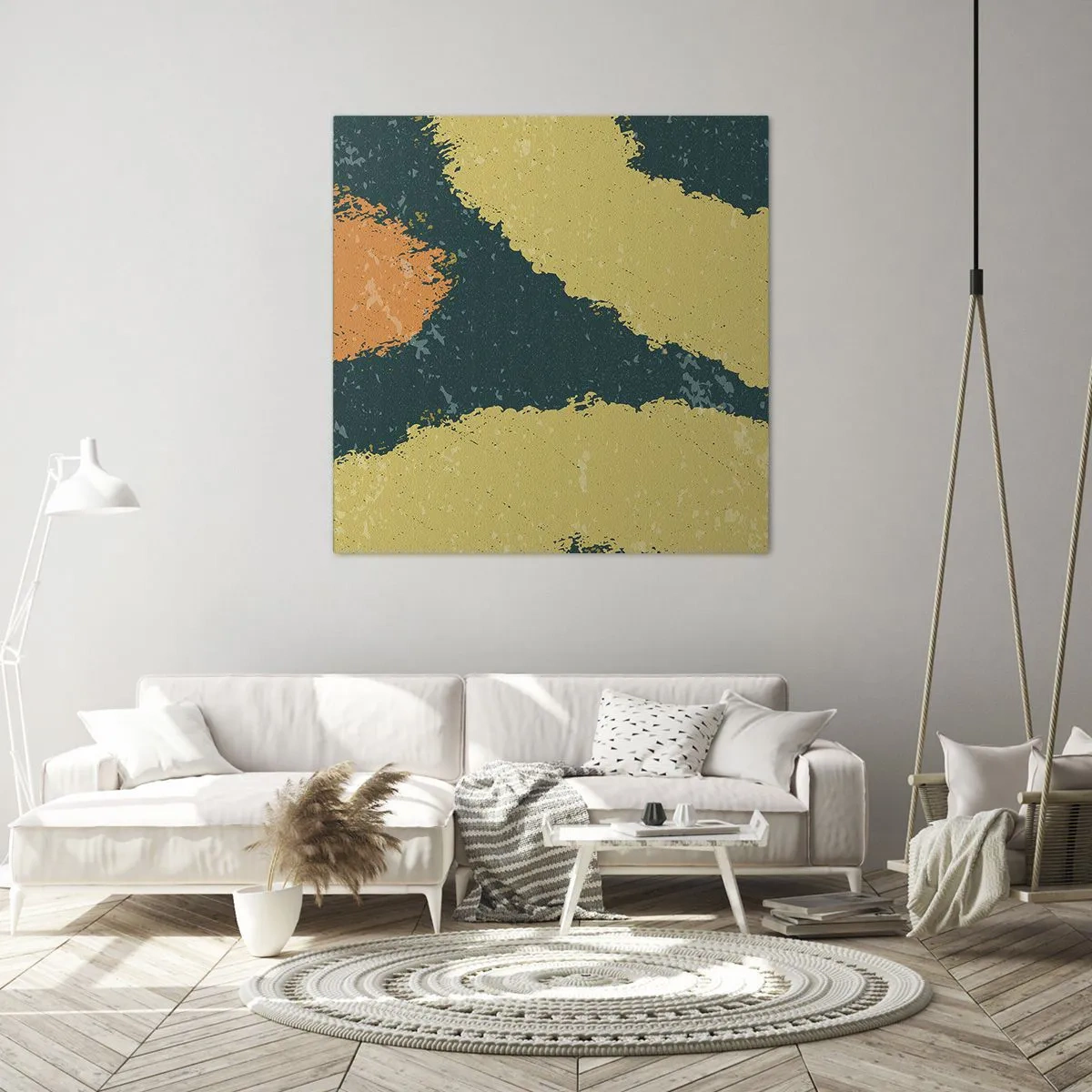 Obraz na płótnie - Abstrakcja – powolnym ruchem - 30x30 cm