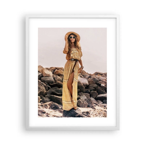 Plakat w białej ramie - Magia kamieni - 40x50 cm