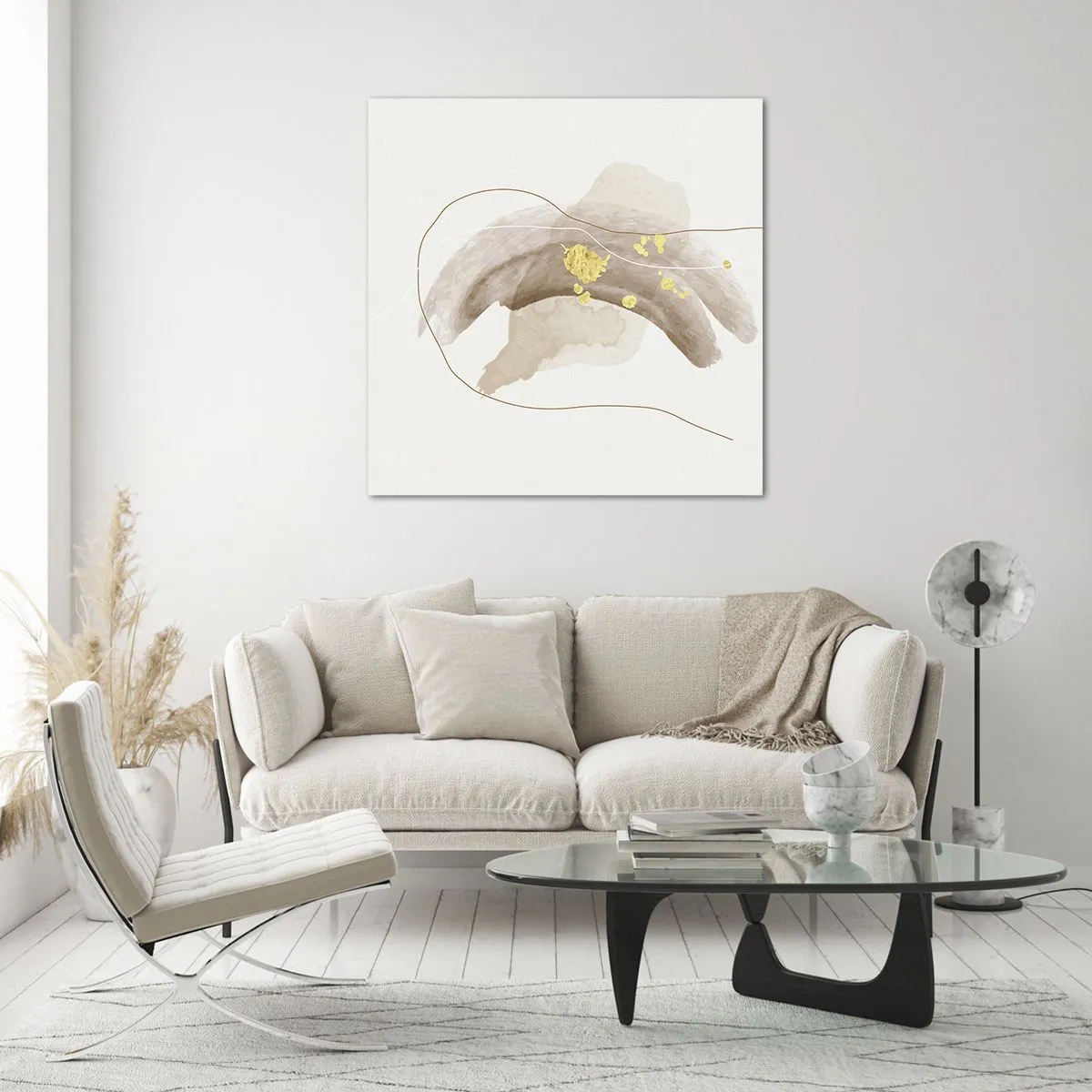 Obraz na szkle - Napotkane w przestrzeni - 70x70 cm