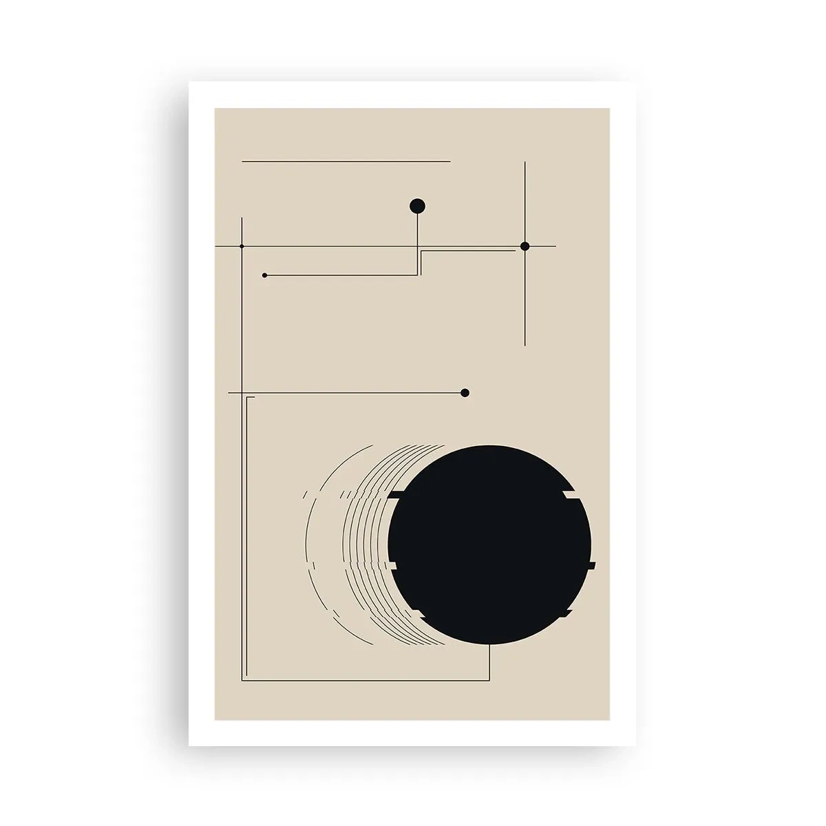 Plakat - Sprężysta i dynamiczna kompozycja - 61x91 cm