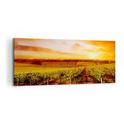 Obraz na płótnie - Delikatnie owocowe z nutą słońca - 100x40 cm