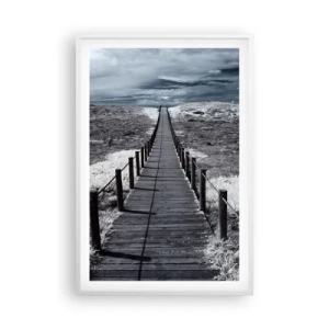 Plakat w białej ramie - Na sam brzeg - 61x91 cm