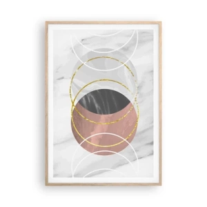 Plakat w ramie jasny dąb - Muzyka sfer - 70x100 cm
