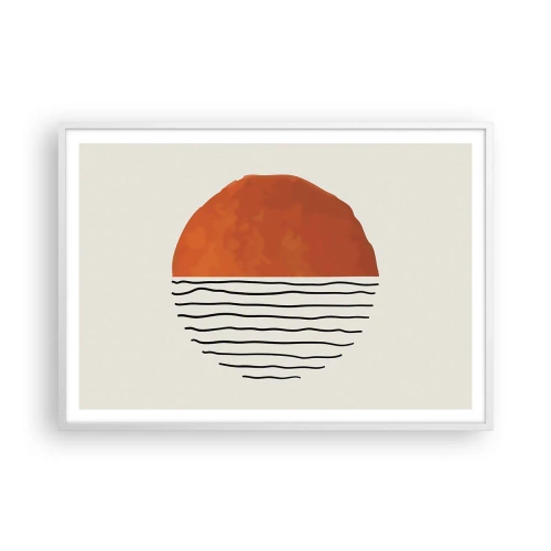 Plakat w białej ramie - W japońskim klimacie - 100x70 cm