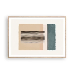 Plakat w ramie jasny dąb - Wszystko w porządku - 100x70 cm