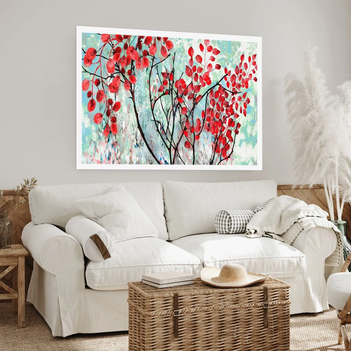 Plakat - Drzewo w szkarłacie - 50x40 cm