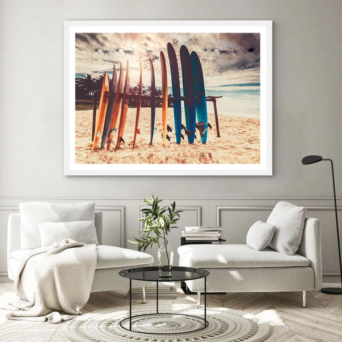 Plakat w białej ramie - Dobranoc, do jutra - 40x30 cm