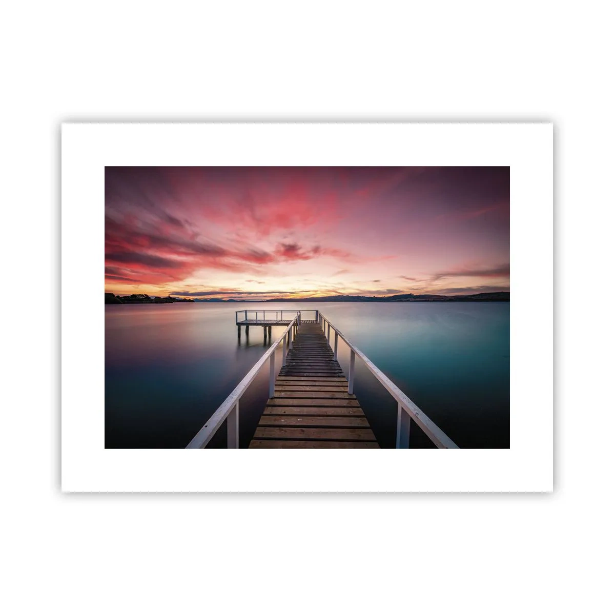 Plakat - Łagodny płomień wieczoru - 40x30 cm