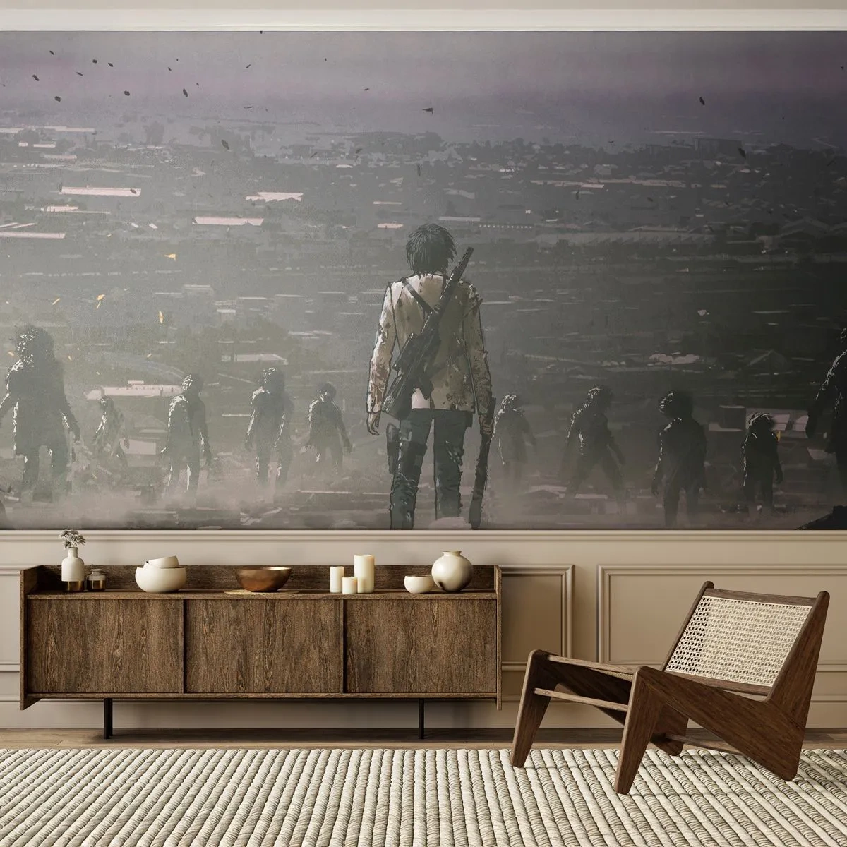 Fototapeta Premium Canvas - Ostatni sprawiedliwy? - Abstrakcja, Fantasy, Wojsko - 200x140 cm