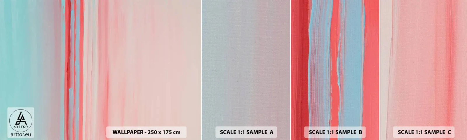 Fototapeta Próbka Standard Eco - Abstrakcja o świcie - Pastelowy, Minimalistyczny, Sztuka - 100x30 cm