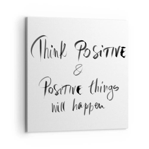 Obraz na płótnie - Jak żyć? - 60x60 cm