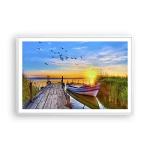 Plakat w białej ramie - Do widzenia, do jutra - 91x61 cm