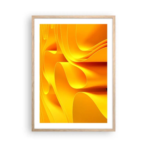 Plakat w ramie jasny dąb - Jak fale słońca - 50x70 cm