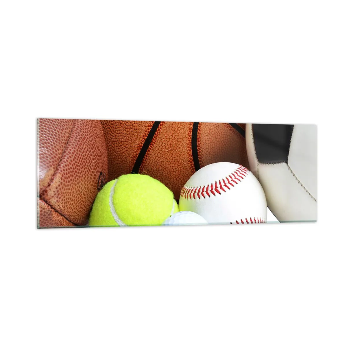 Obraz na szkle - Łączy nas piłka! - 90x30 cm
