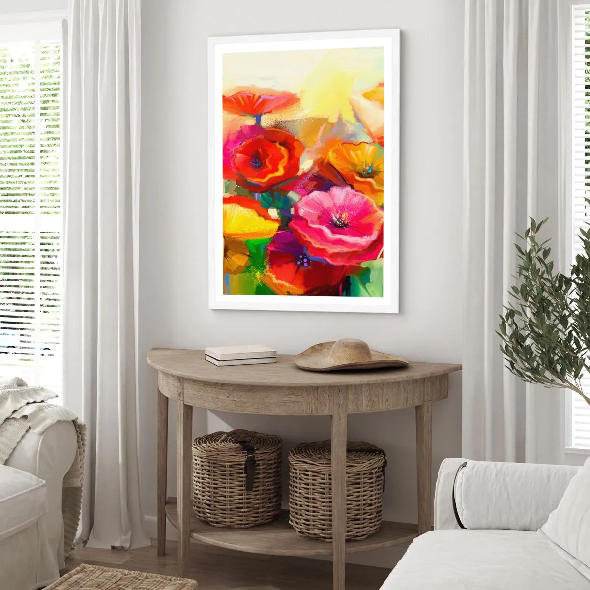 Plakat w białej ramie - Nie tylko czerwone - 50x70 cm