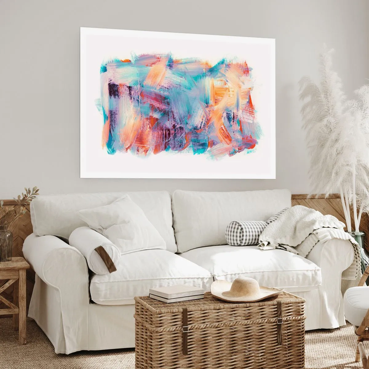 Plakat - Kolorowy bałagan - 50x40 cm