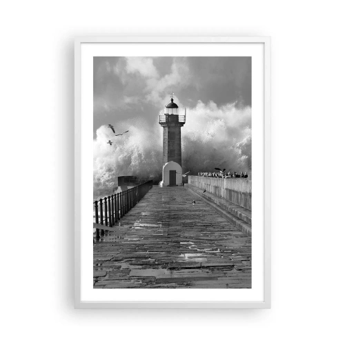 Plakat w białej ramie - Nieustraszona - 50x70 cm