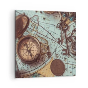 Obraz na płótnie - Dla poszukiwacza przygód - 50x50 cm