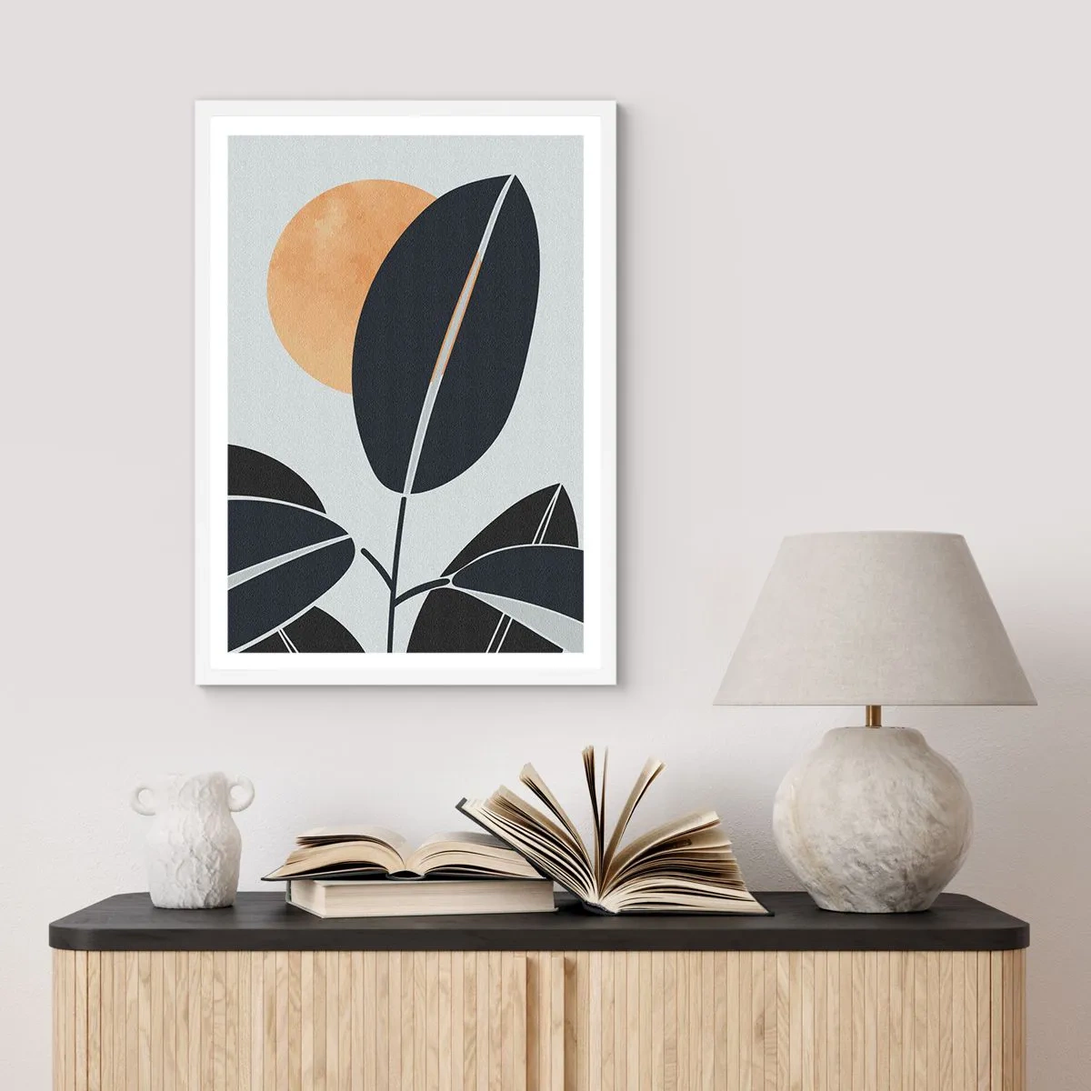 Plakat w białej ramie - Dzień gorącego lata - 61x91 cm