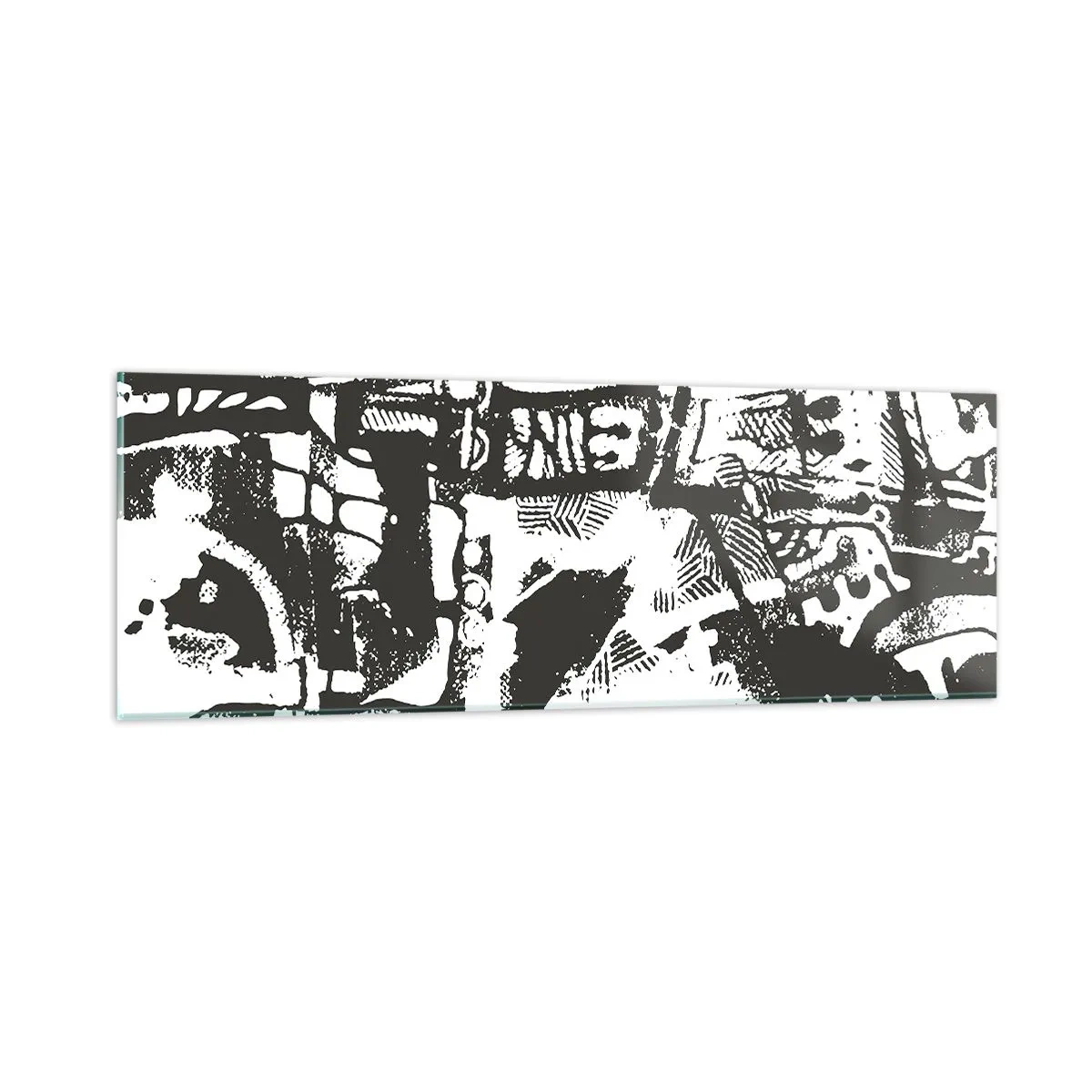 Obraz na szkle - Porządek czy chaos? - 90x30 cm