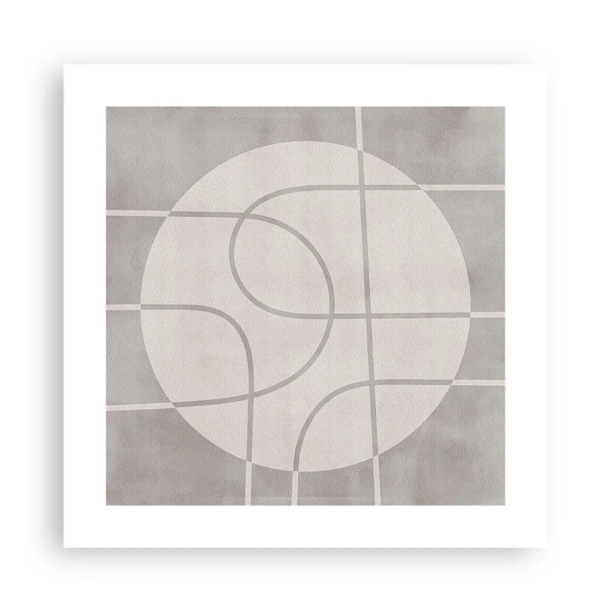 Plakat - Koliście i na wprost - 40x40 cm