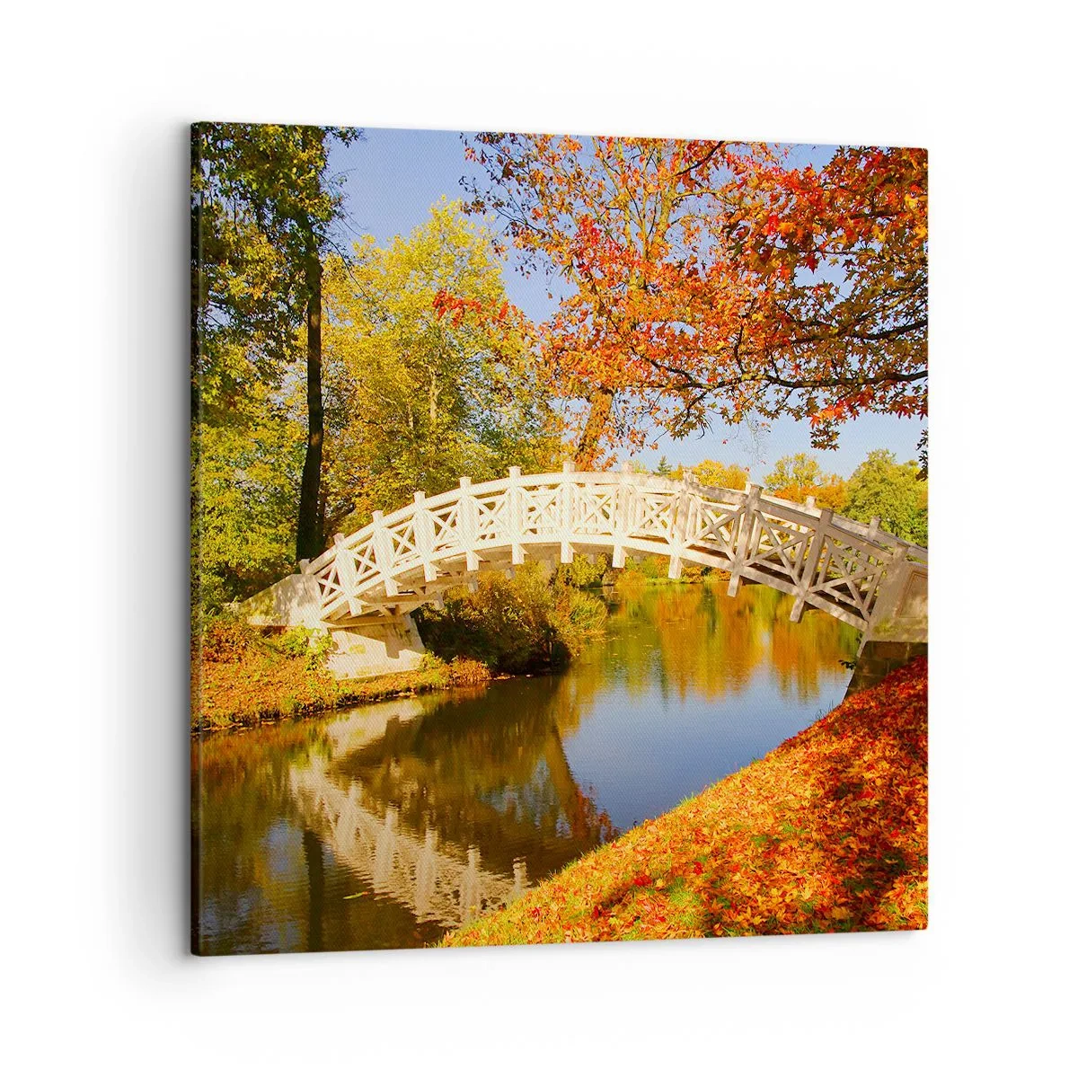 Obraz na płótnie - Na białym mostku westchnień - 50x50 cm