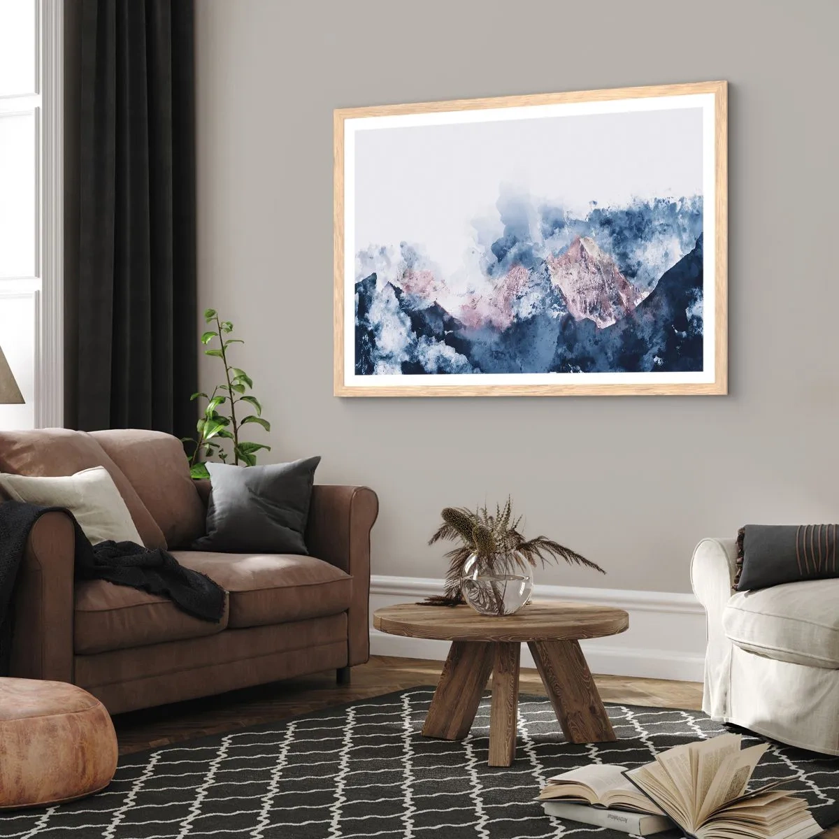 Plakat w ramie jasny dąb - To są szczyty! - 91x61 cm