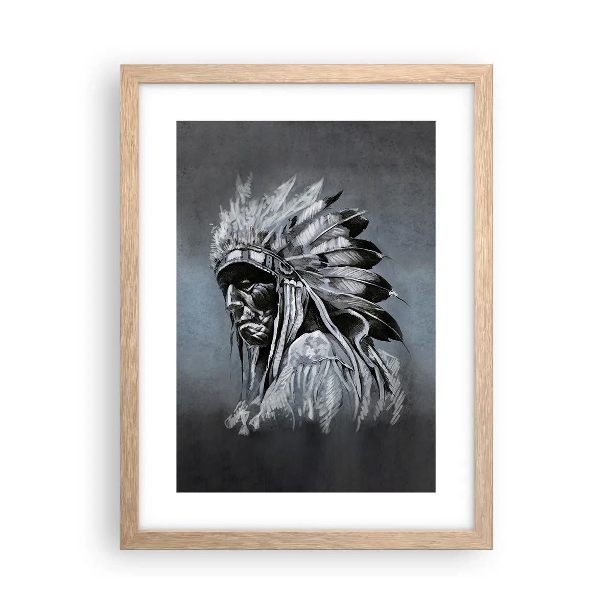 Plakat w ramie jasny dąb - Powrót do korzeni - 30x40 cm