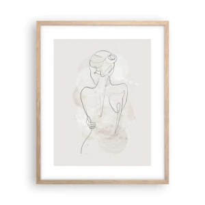 Plakat w ramie jasny dąb - Jak czuły instrument - 40x50 cm