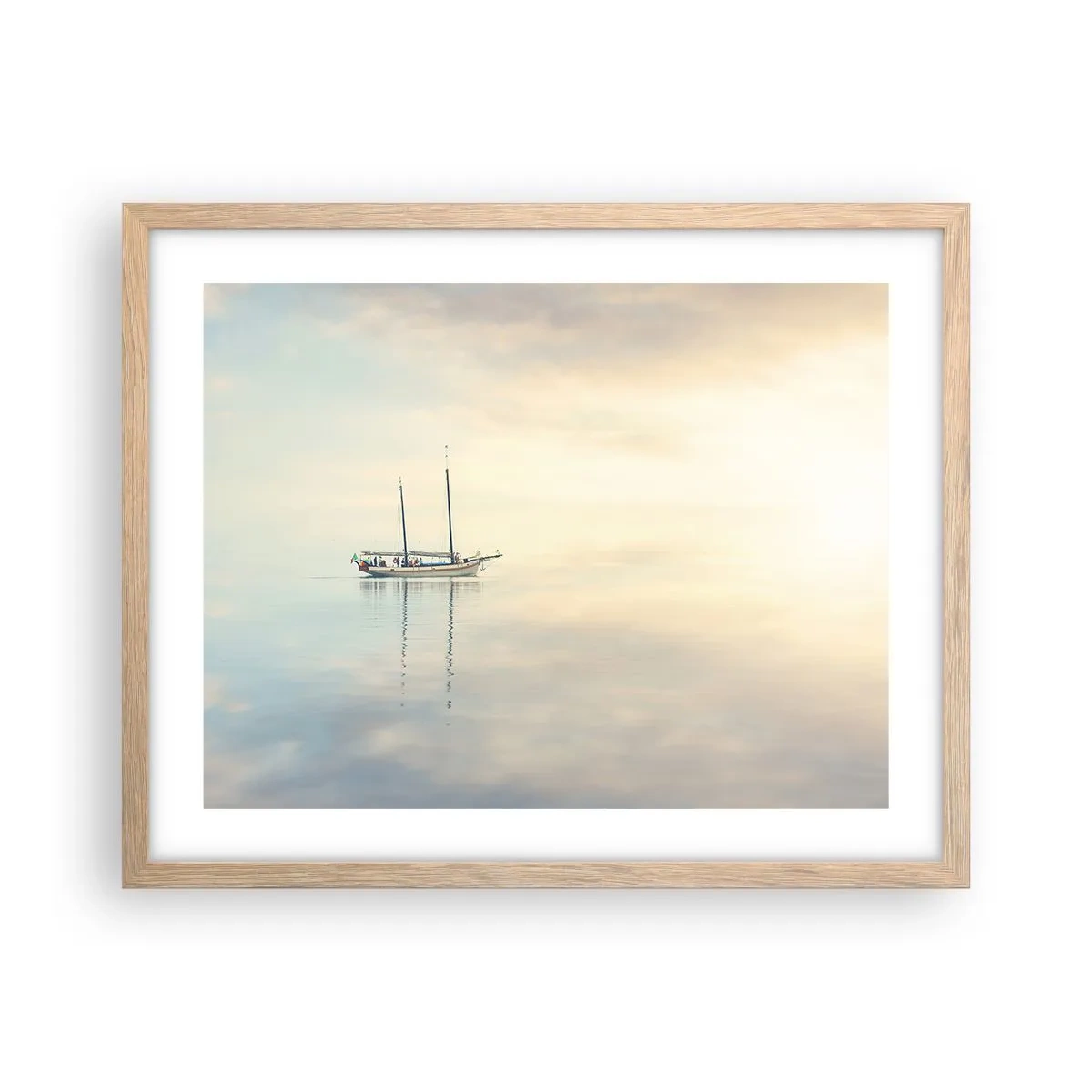 Plakat w ramie jasny dąb - W morzu ciszy - 50x40 cm