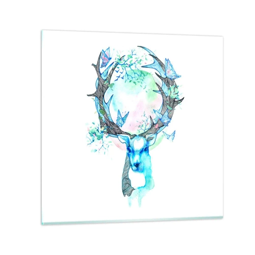 Obraz na szkle - Siła i delikatność natury - 70x70 cm