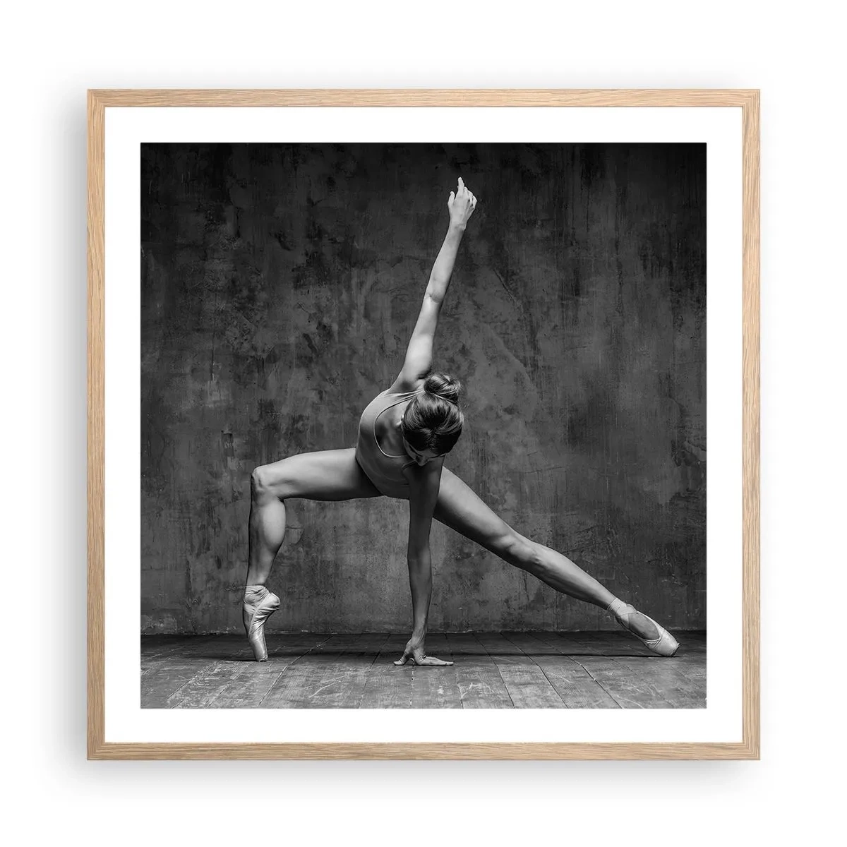 Plakat w ramie jasny dąb - Ideał równowagi - 60x60 cm