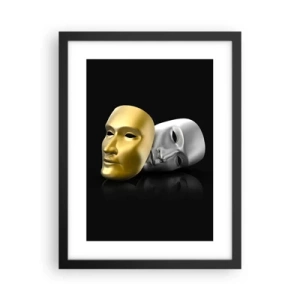Plakat w czarnej ramie - Życie to jest teatr - 30x40 cm