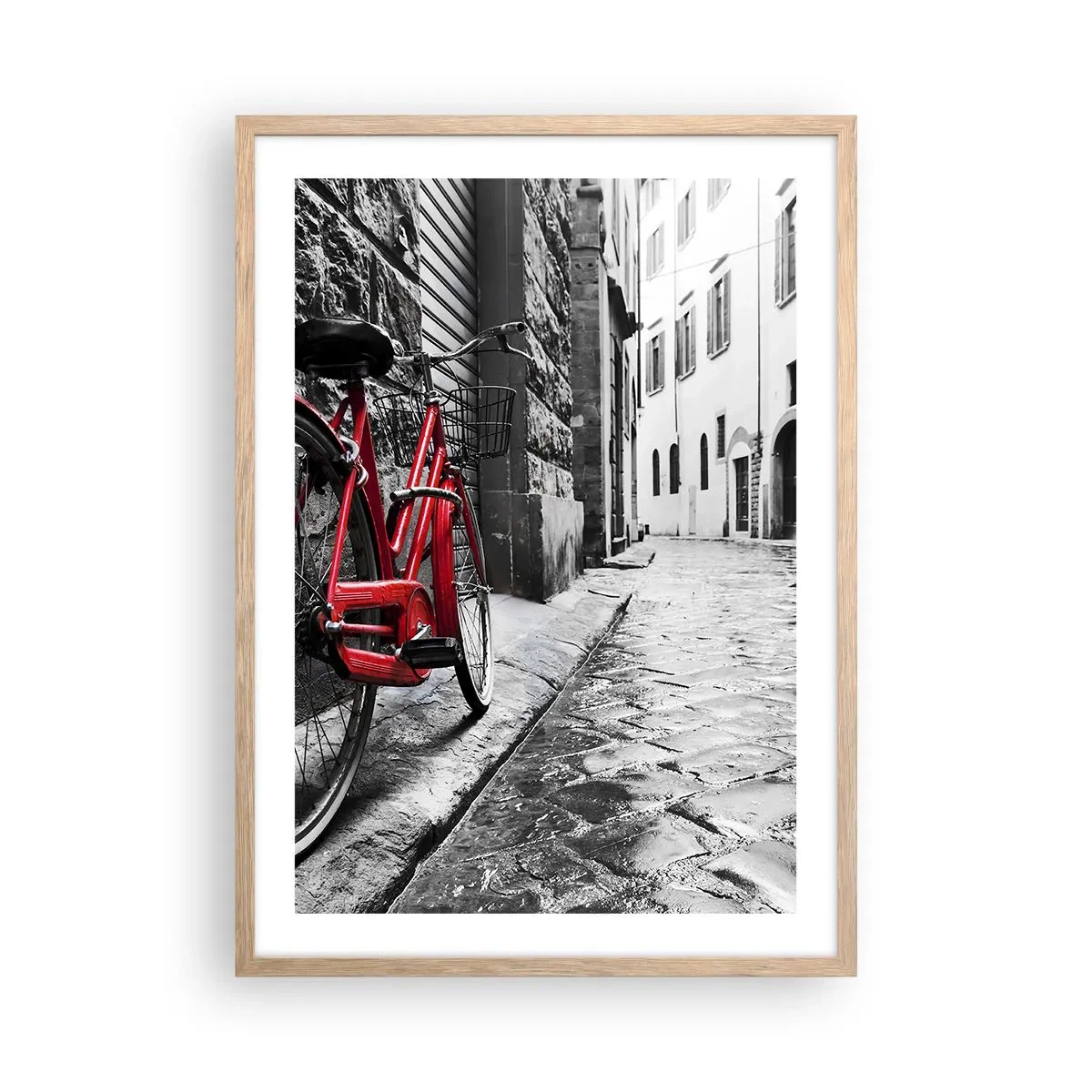 Plakat w ramie jasny dąb - Prawdziwe piękno się nie starzeje - 50x70 cm