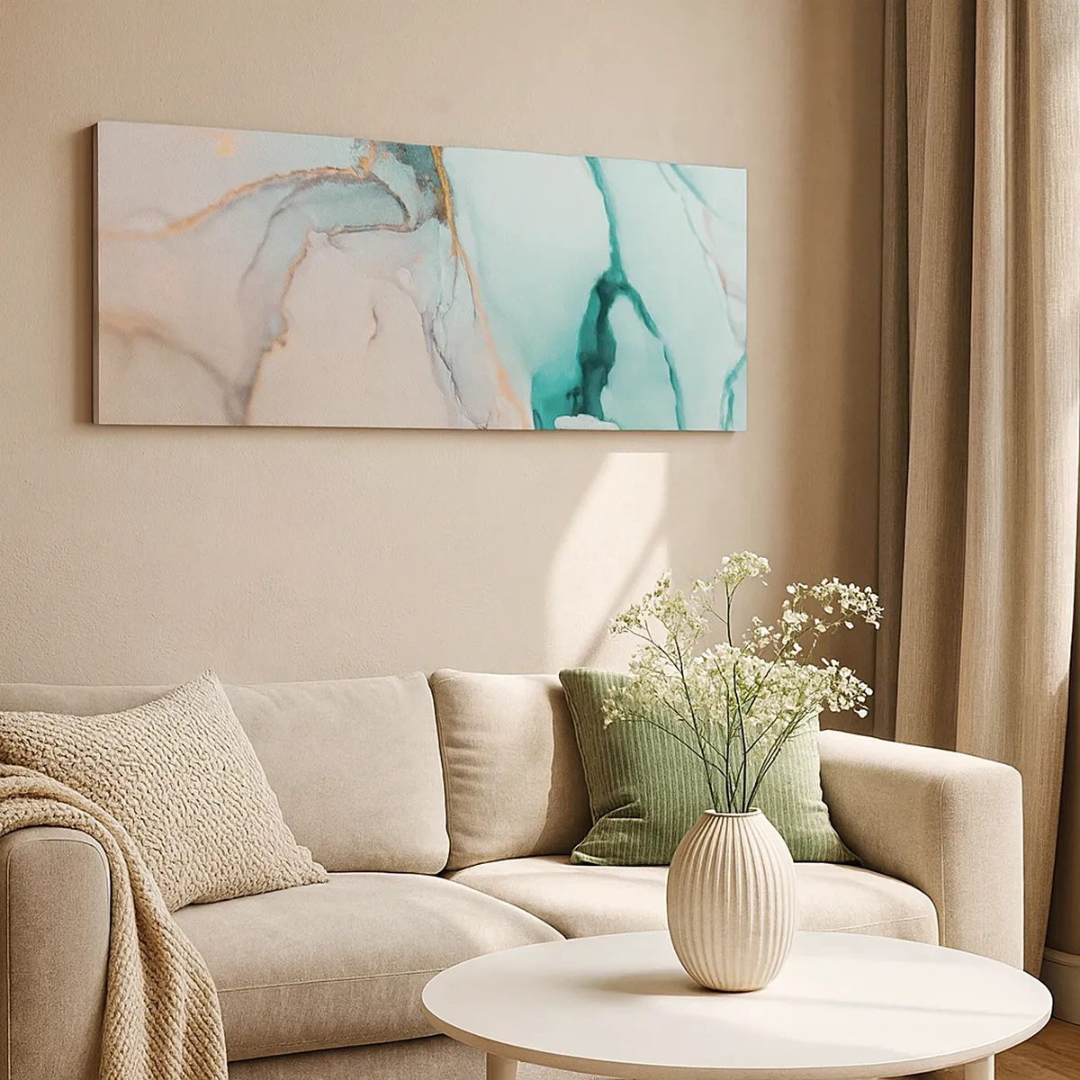 Obraz na płótnie - Taniec kształtów i barw - 30x30 cm