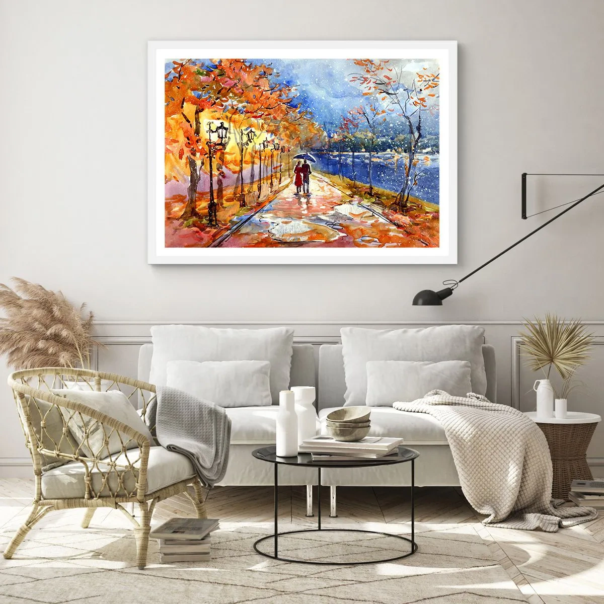 Plakat w białej ramie - Razem do granicy czasu - 100x70 cm