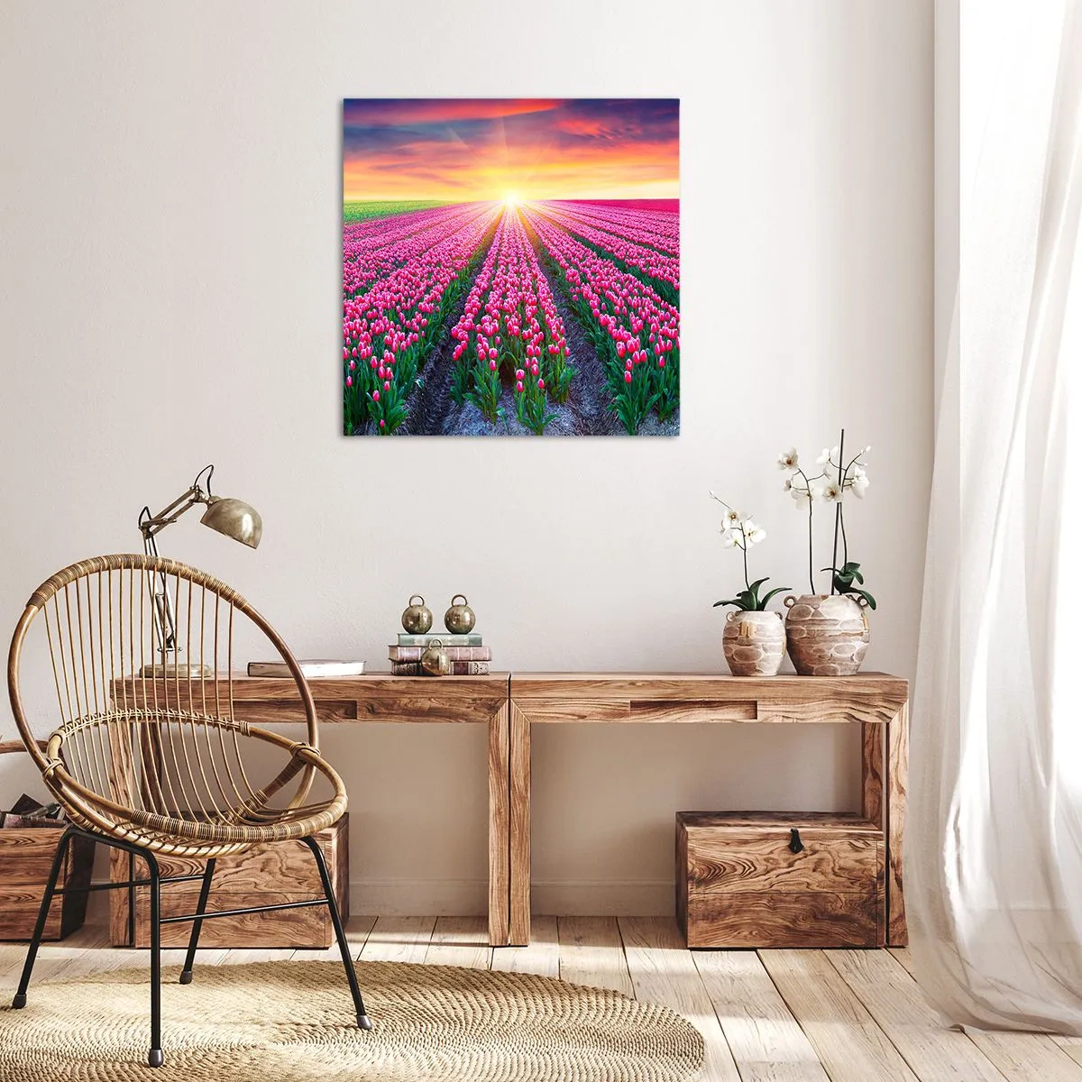 Obraz na płótnie - Farma piękności - 50x50 cm