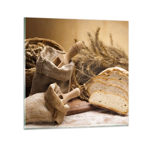 Obraz na szkle - Jak nożem uciął - 60x60 cm